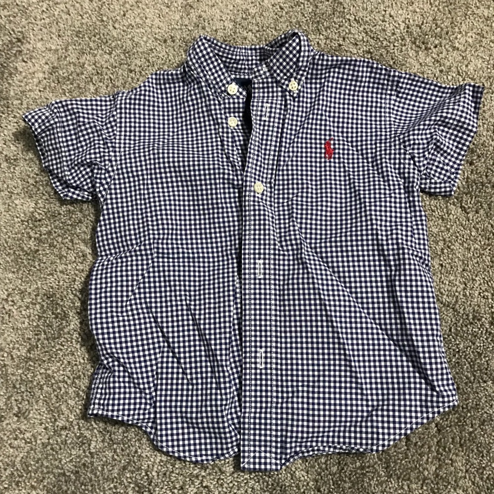 Ralph Lauren short sleeve plaid button down